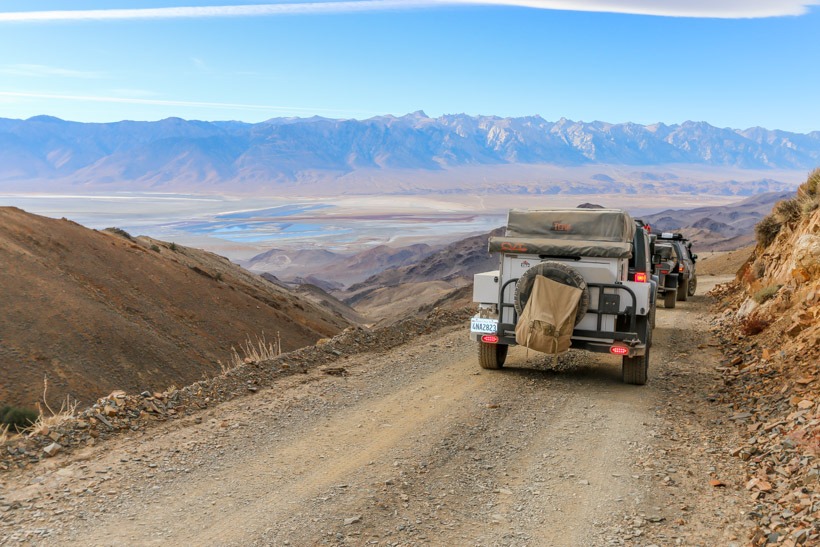 Death Valley Cerro Gordo Road Descending west side