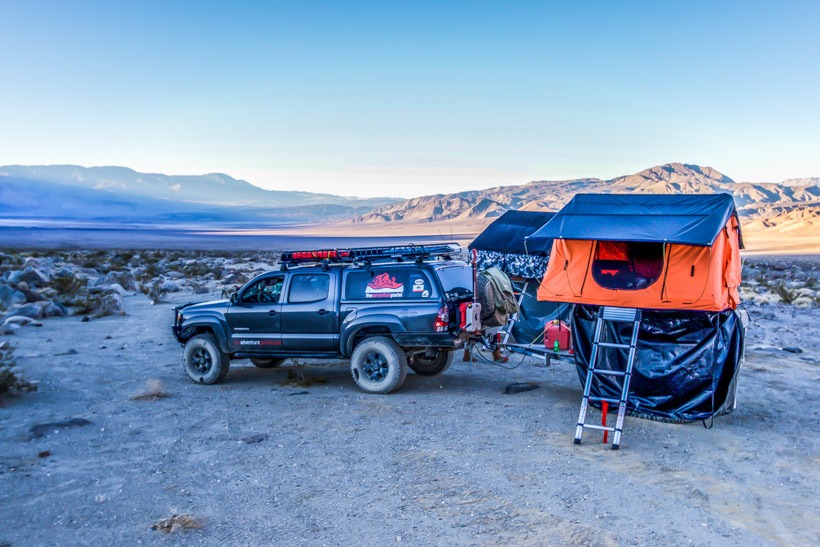 Death Valley-Camping at bottom of Lippencott
