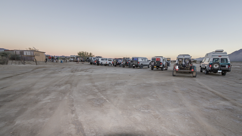 Rigs on the salt flats