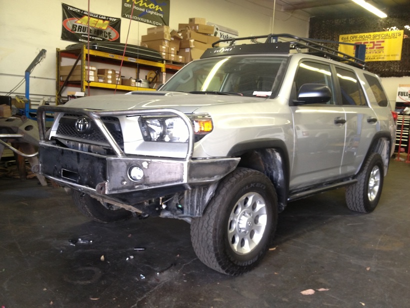 Front bumper before the body mount trim.