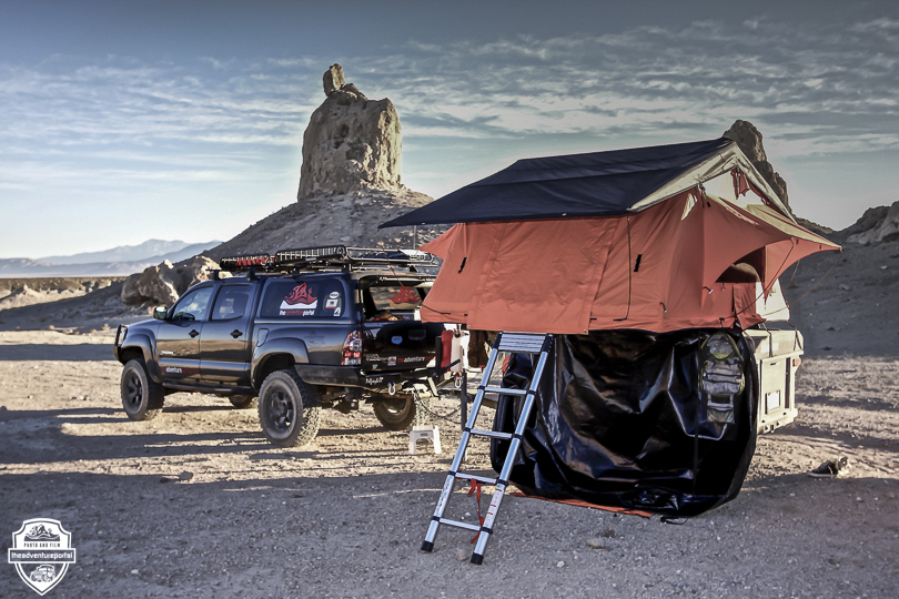 Tepui roof top tent Trona Pinnacles